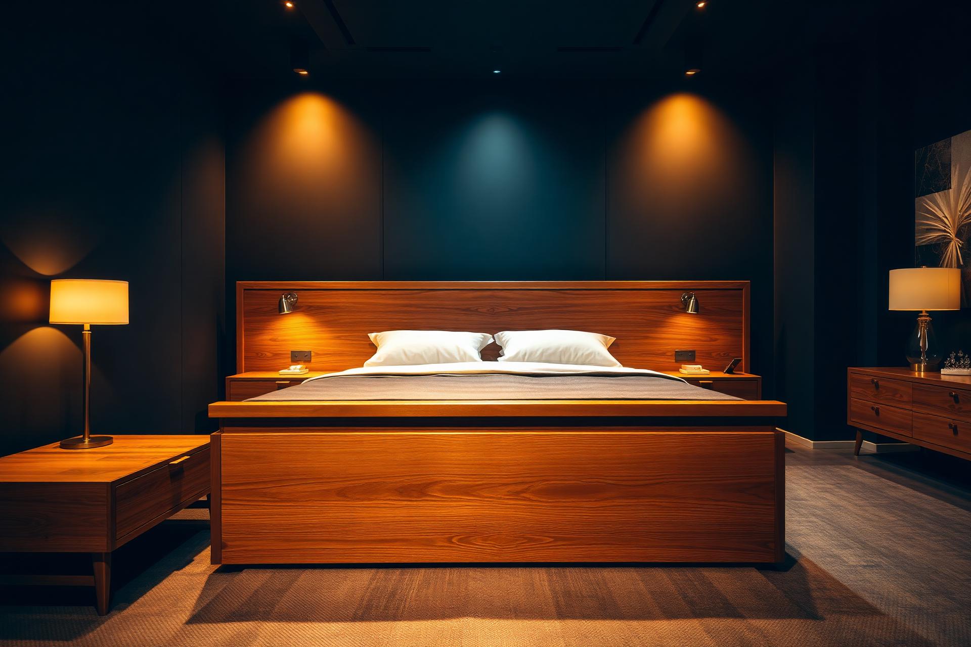 Luxury wooden bedroom